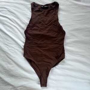 Zara Brown Tank Bodysuit Size Small